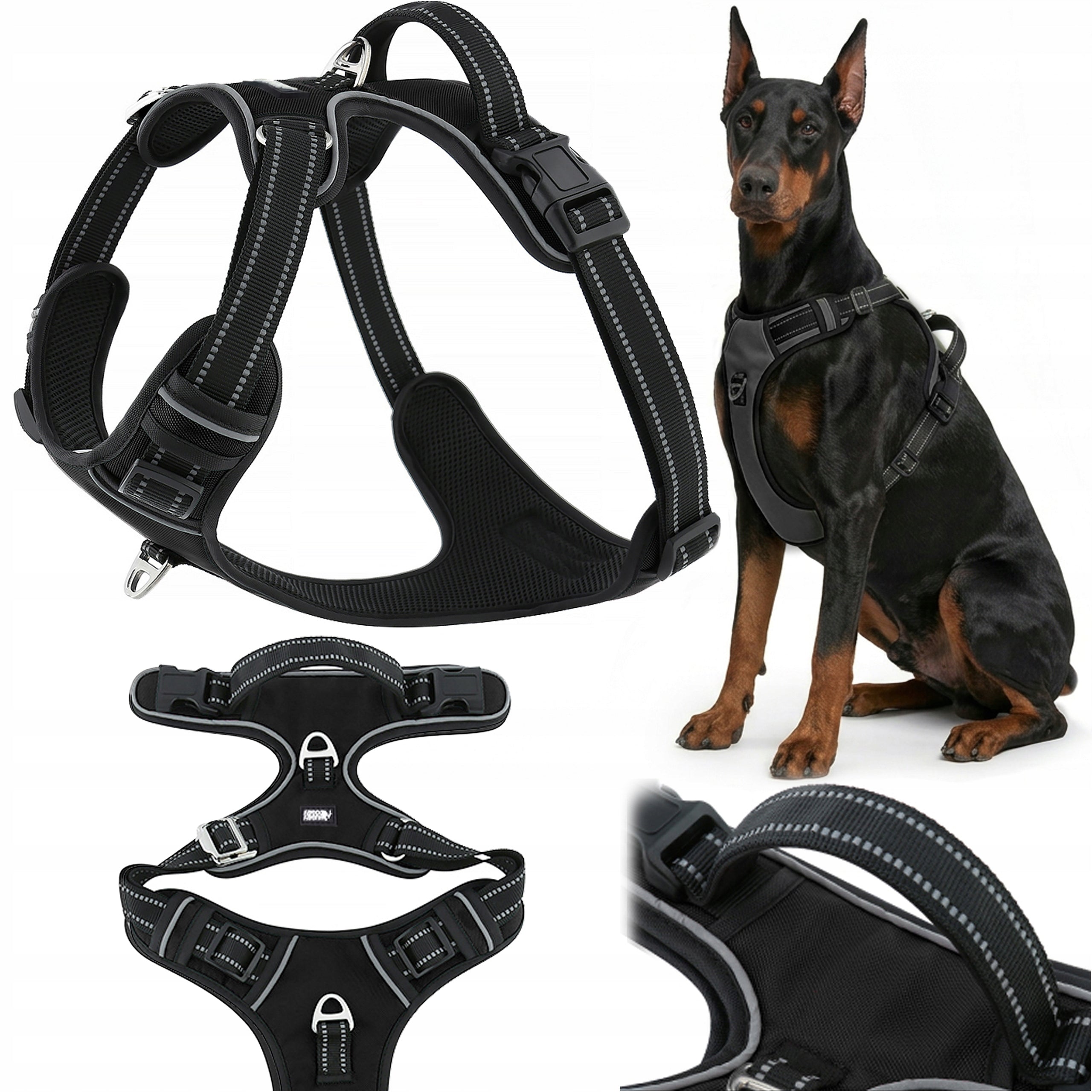 Dog harness guard strong guard easy walk HUGGY DOGGY Shepherd XL