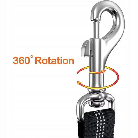 Dog leash seat belt for car orange color 1 pc Size multipurpose