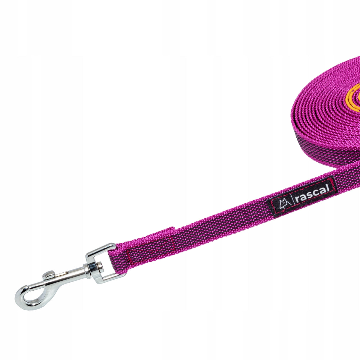 Dog leash training cord rubberized 3m fuchsia | RASCAL Brand Rascal