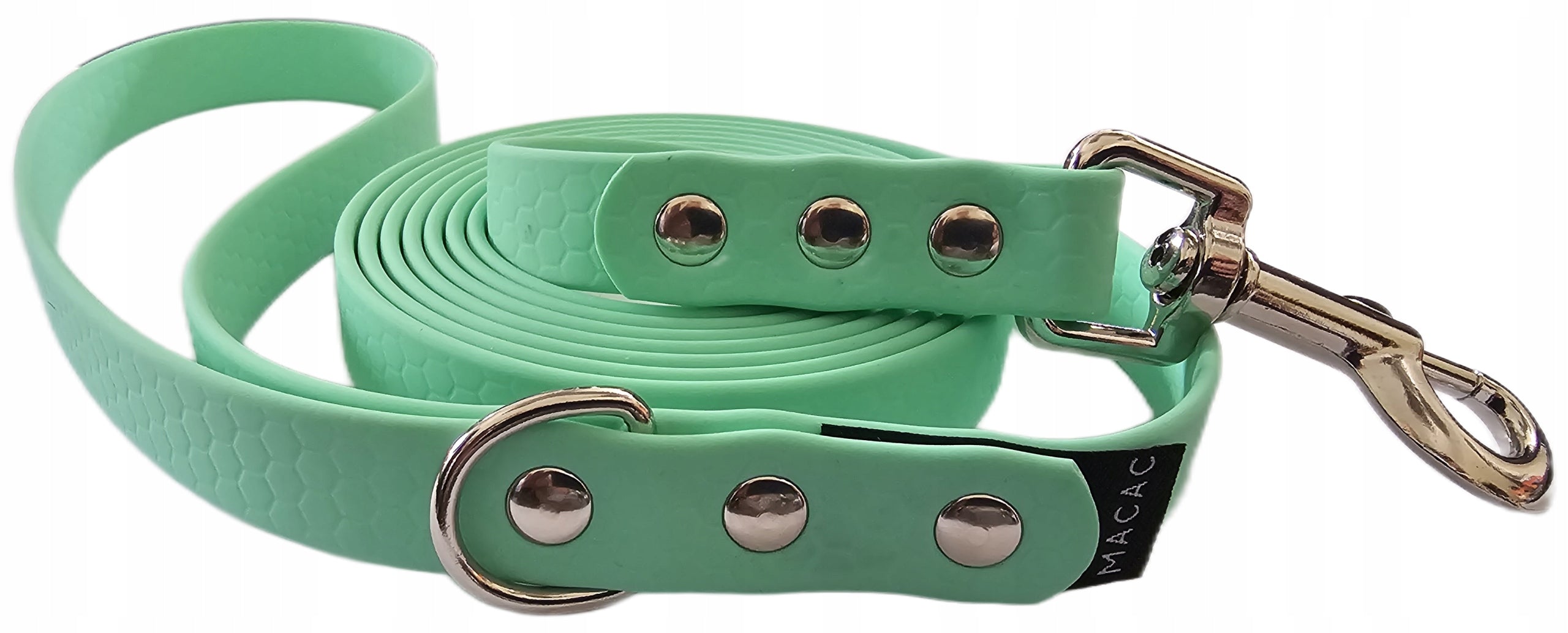 Dog leash training waterproof biothane hexa Caribbean green 5m Maximum leash length 5 m