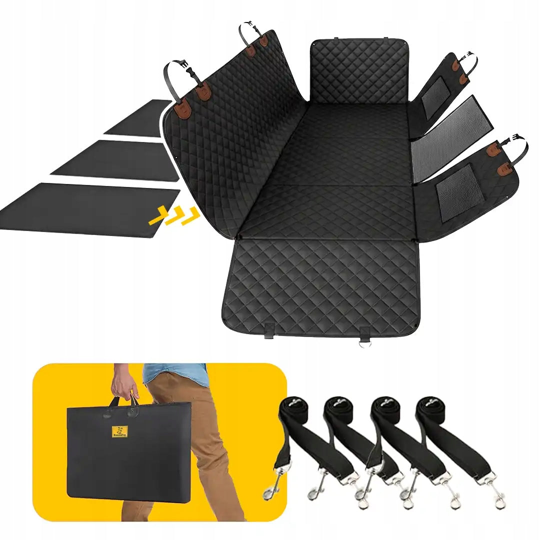 Dog mat for car STIFFENED RIGID BOTTOM folding for 23 cover