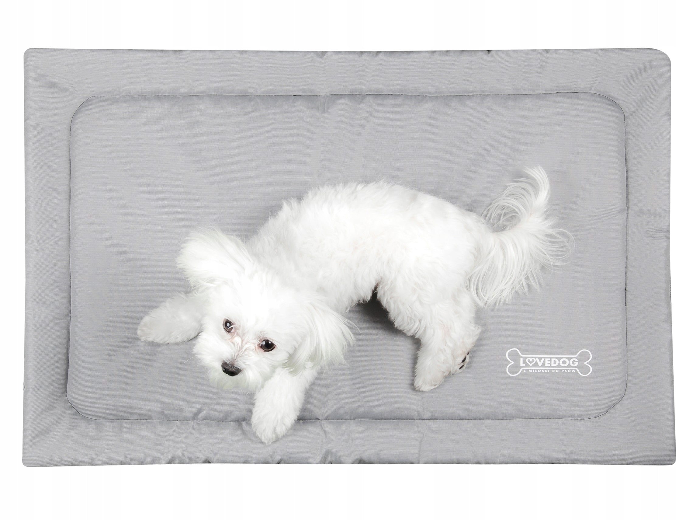 Dog mattress Polish PRODUCT bed mat for car cage Lovedog S Manufacturer code Mata-S-szary-klasyczna