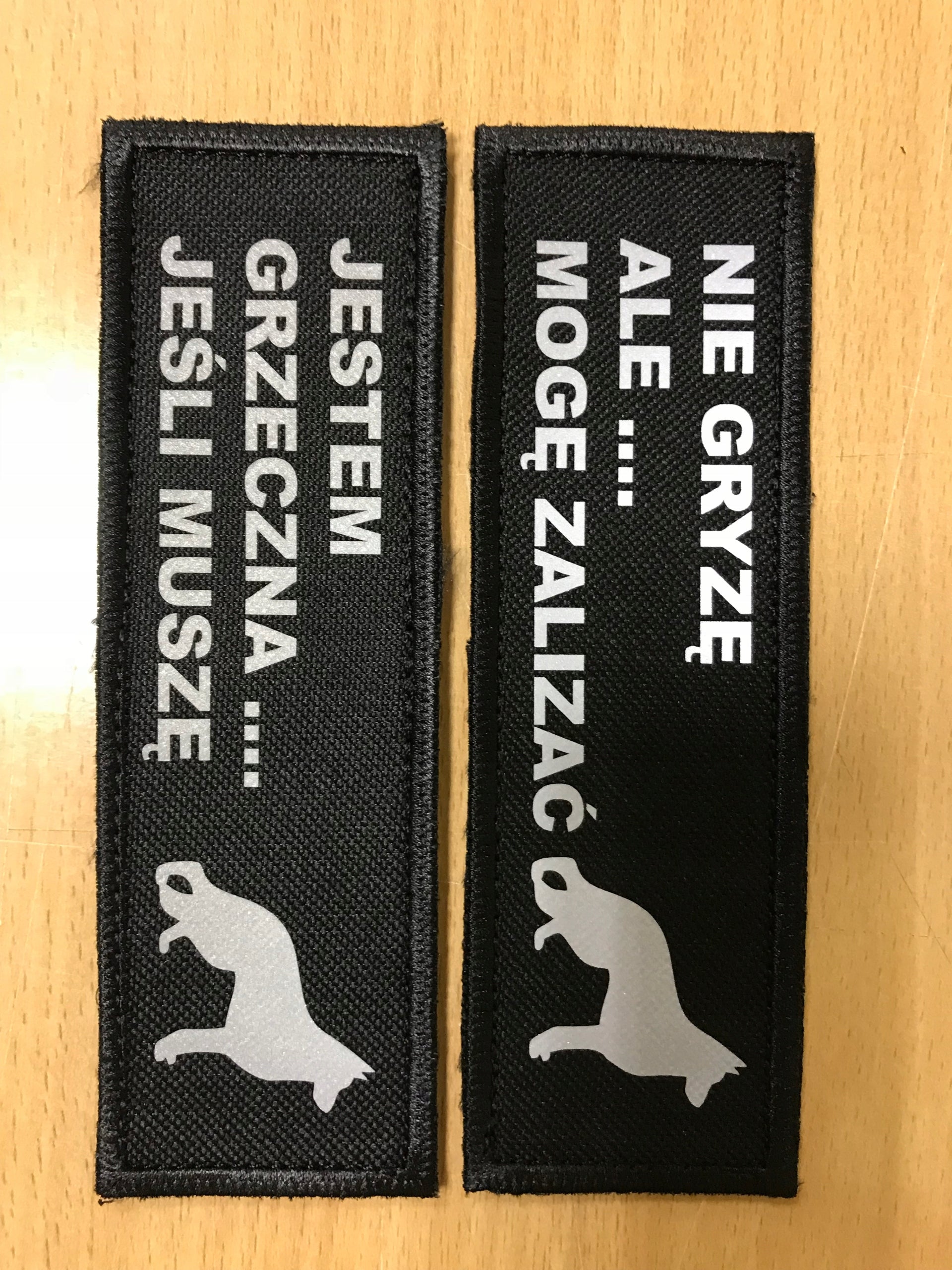 Dog name on patch, reflective overlay for harness Julius 11x3cm Kind other