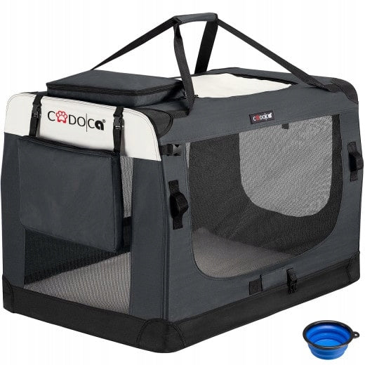 Dog transporter Cadoca grey M 60 cm x 42 cm 44 cm