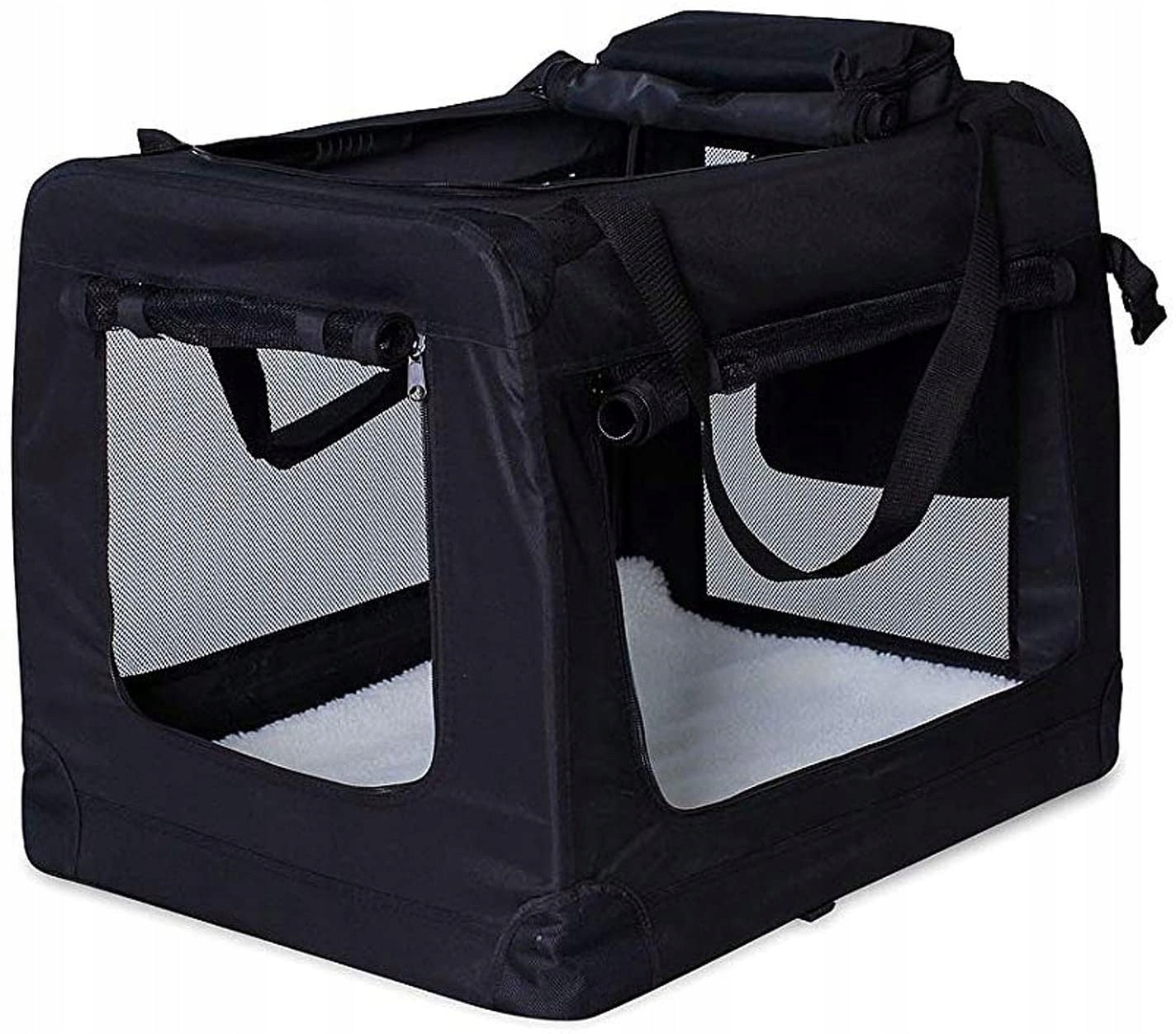 Dog transporter Lionto black 2XL 90X61X65 CM
