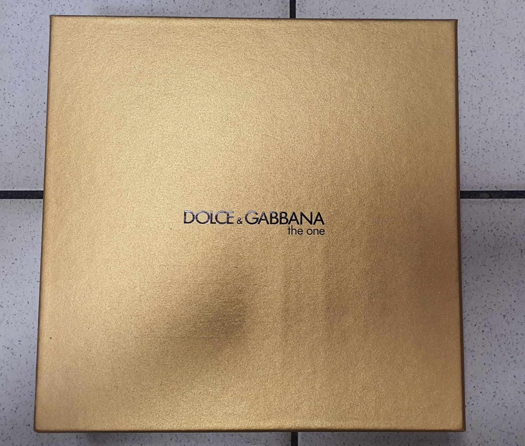 Dolce & Gabbana The One Eau de Parfum 75ml + 100ml Body Lotion + 7.4ml Eau de Parfum Travel Spray (Vintage 2017 Formula) Packaging status original