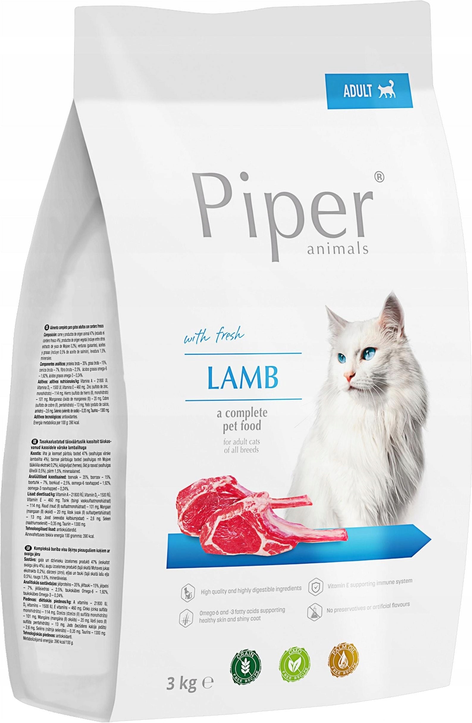 Dolina Noteci PIPER Animals Adult lamb 3kg Manufacturer code 5902921305866