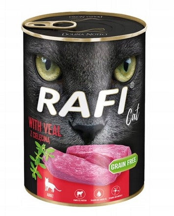 Dolina Noteci RAFI Cat 400g with Veal Wet Cat Food Packaging status original