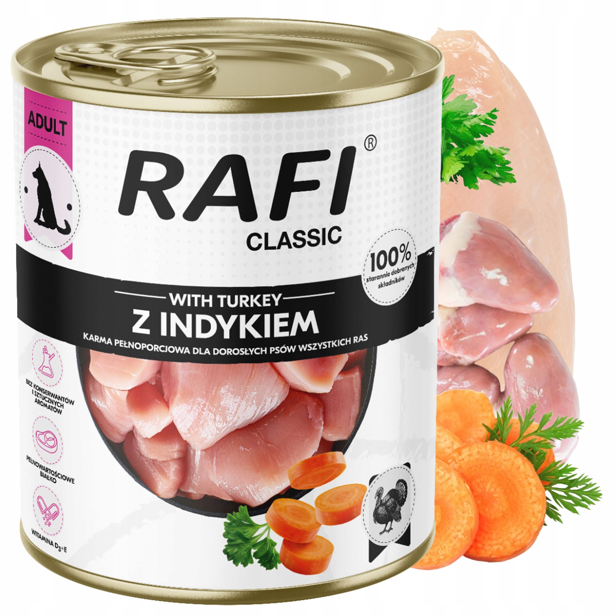 Dolina Noteci Rafi Classic wet food for dogs mix of flavours 5 x 800g EAN (GTIN) 5906641667624