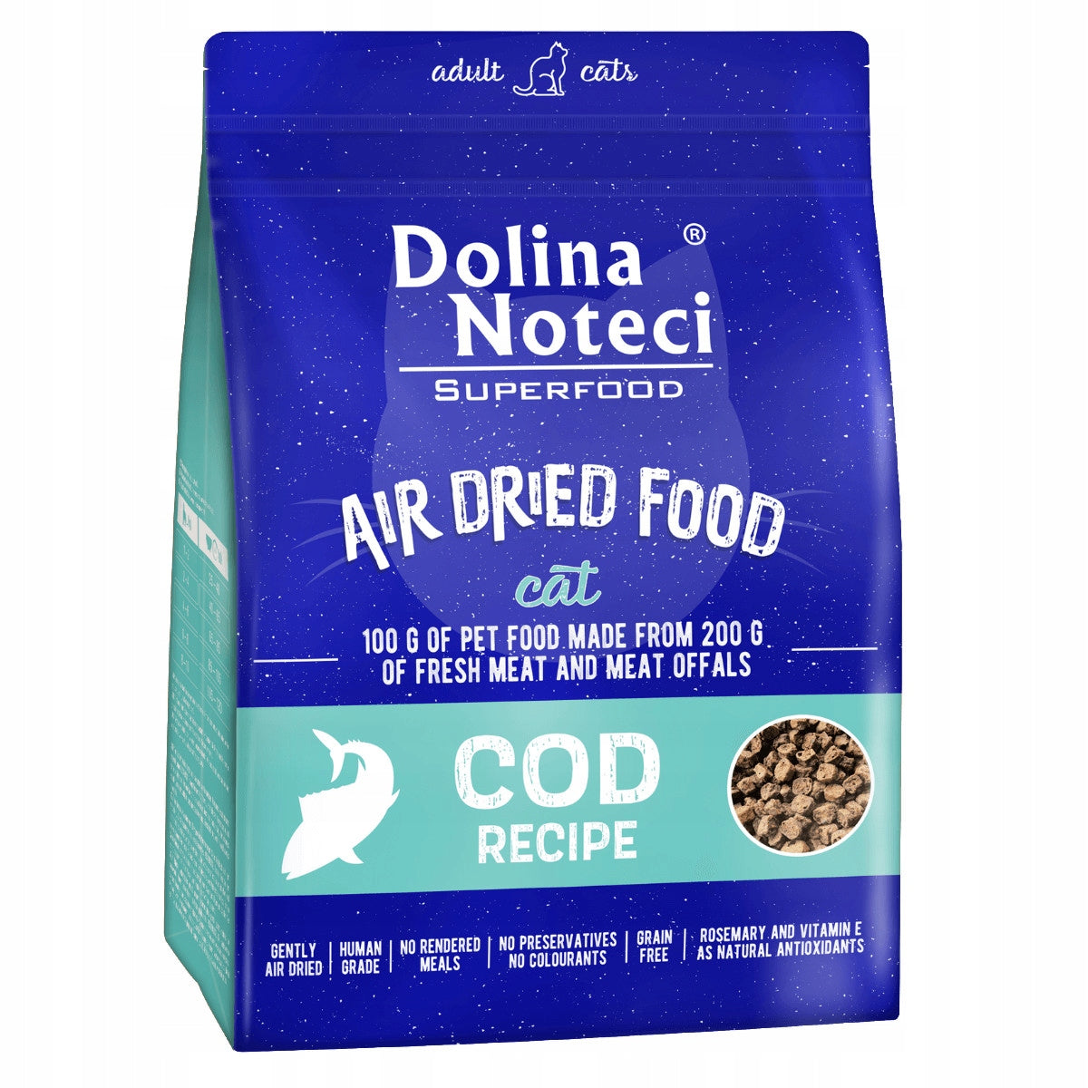 Dolina Noteci SuperFood dry cat food cod 1 kg