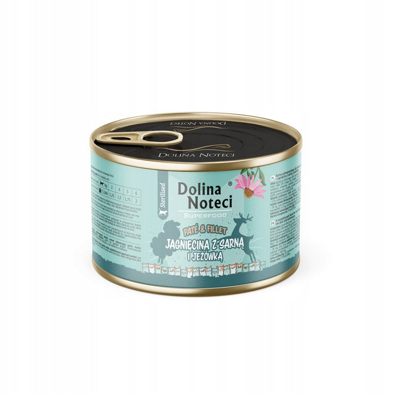 Dolina Noteci Superfood KOT - lamb with deer and echinacea STERILE 185g