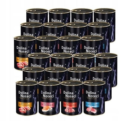 Dolina Noteci for cat food can wet mix of flavors without grains 24x 400g