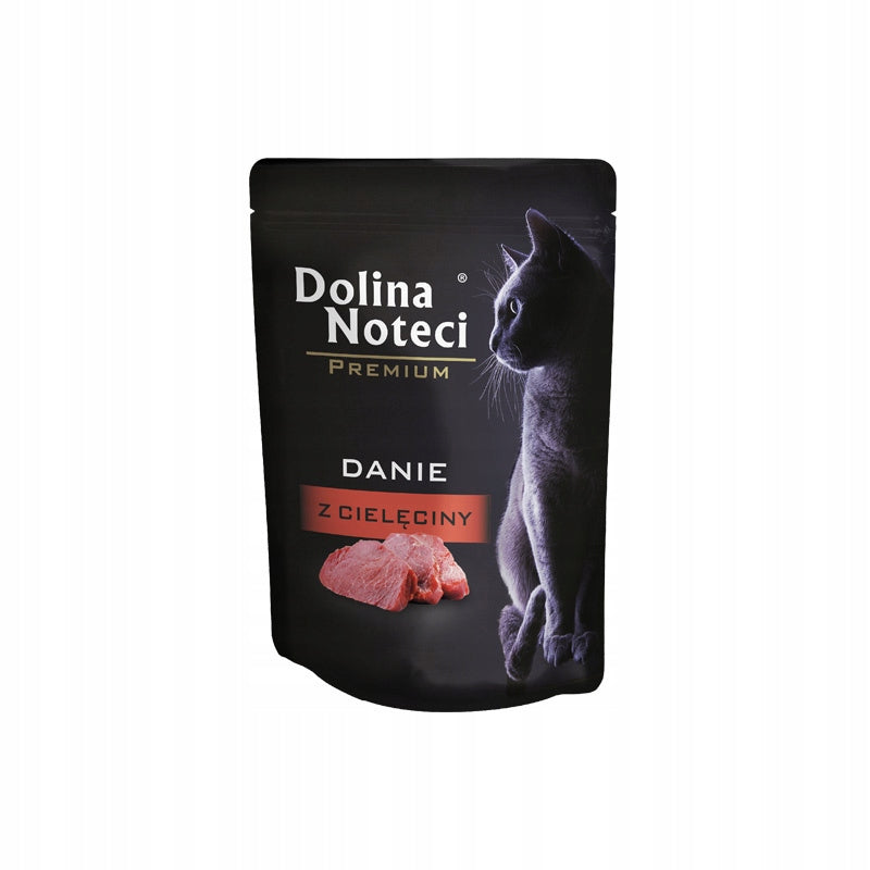 Dolina Noteci wet cat food VEAL dish 10x85g