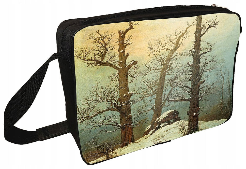 Dolmen shoulder bag in snow Caspar David Friedrich Packaging status original