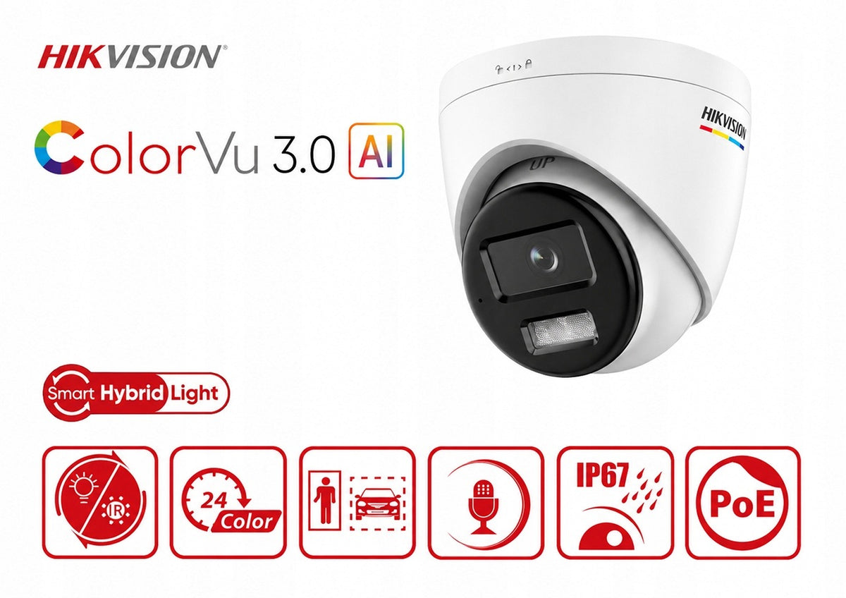Dome IP Camera Hikvision DS-2CD1367G3-LIU 6Mpx ColorVu Packaging status original