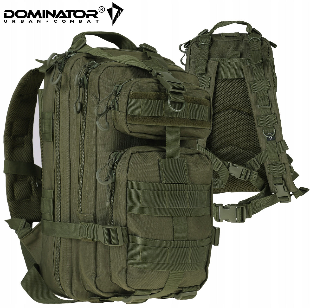 Dominator Shadow Tactical Military Backpack Men's Urban School 25L Olive Brand Dominator UC
