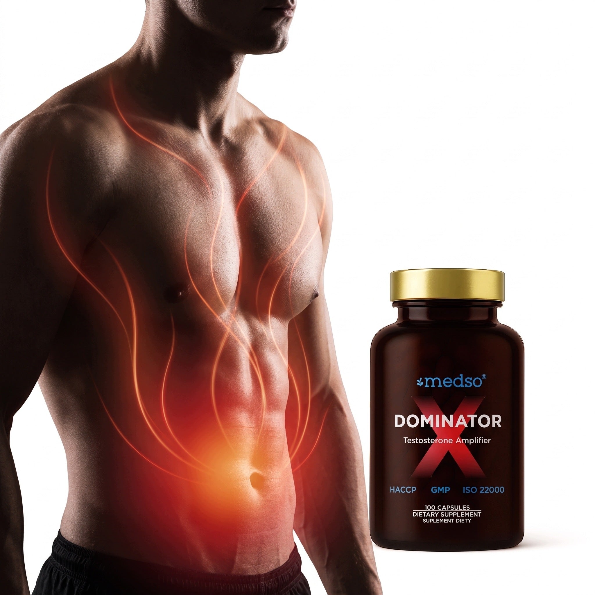 Dominator X Testosterone Libido Fertility Tribulus Booster medso 100caps. Packaging status original