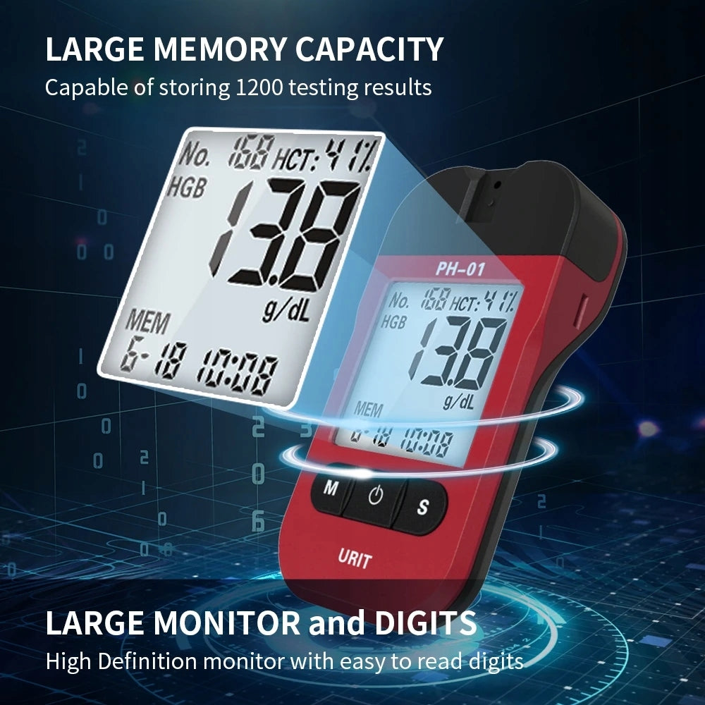 Domowy tester analizy hemoglobiny z 50 papierowymi instrumentami medycznymi Packaging status original