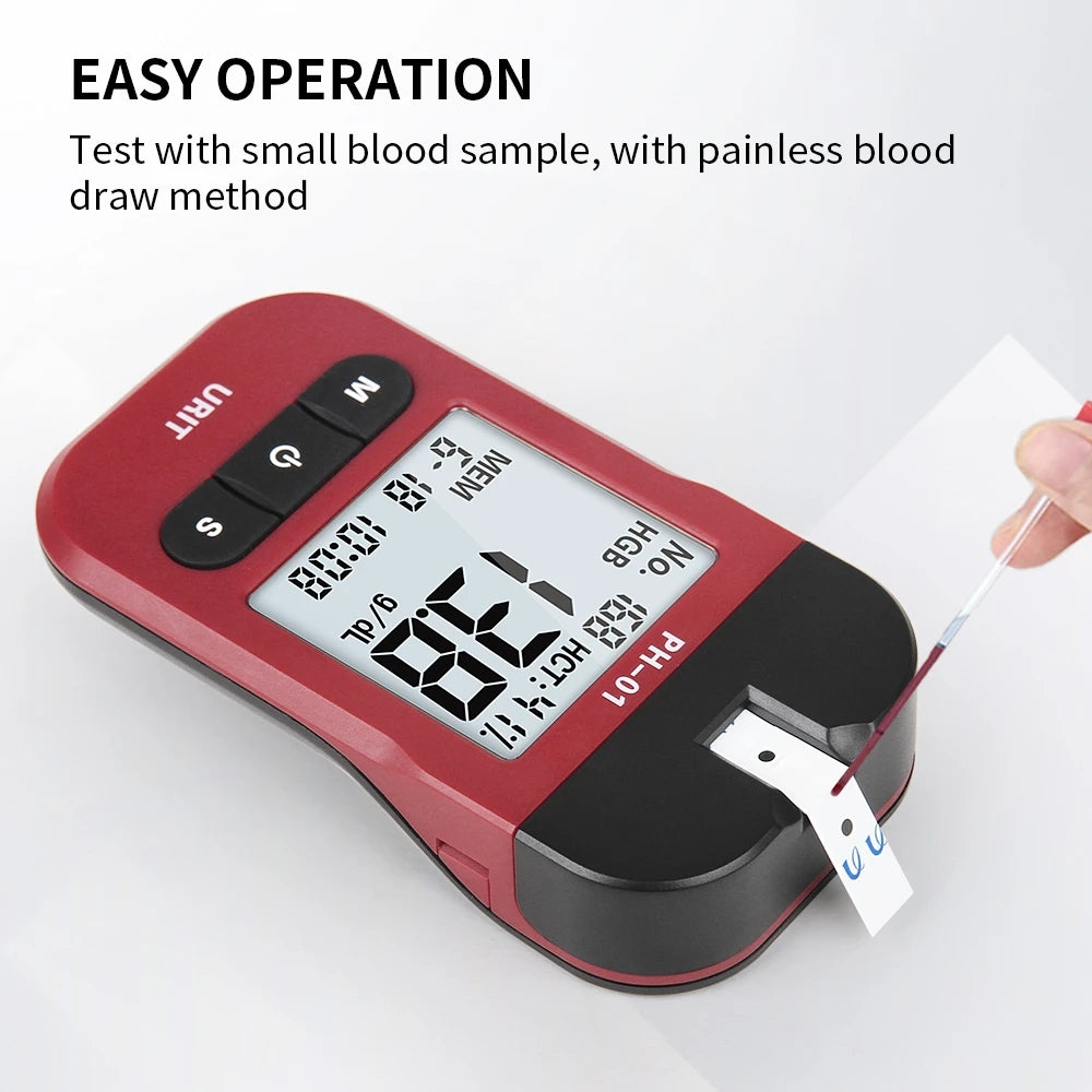 Domowy tester analizy hemoglobiny z 50 papierowymi instrumentami medycznymi