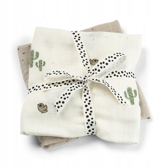 Done by Deer Cotton Diapers 65x65cm 2pcs Lalee Sand