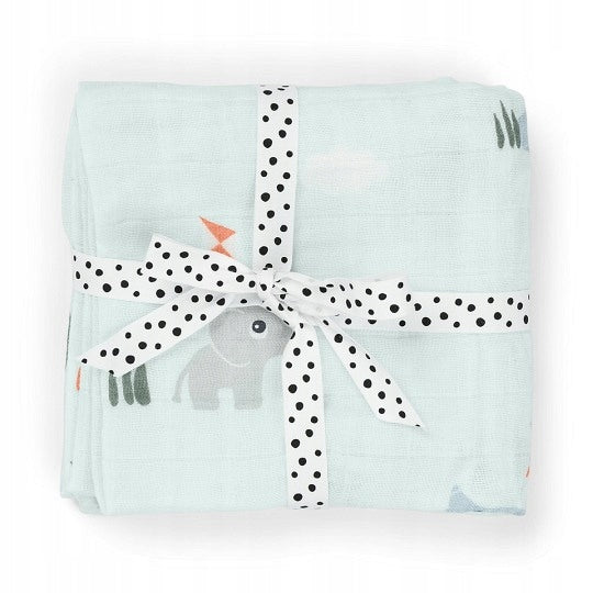 Done by Deer Cotton Diapers 65x65cm 2pcs Playground Blue