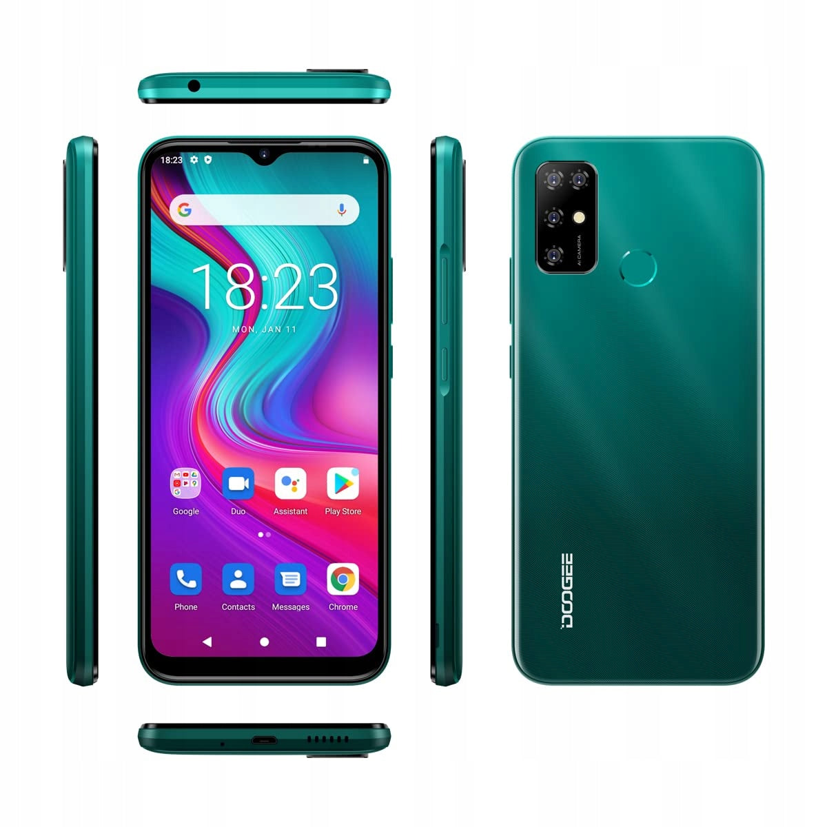 Doogee X96 Pro 4GB/64GB Green 6.52'' Android 11 Lte Dual Sim Built-in memory 64 GB