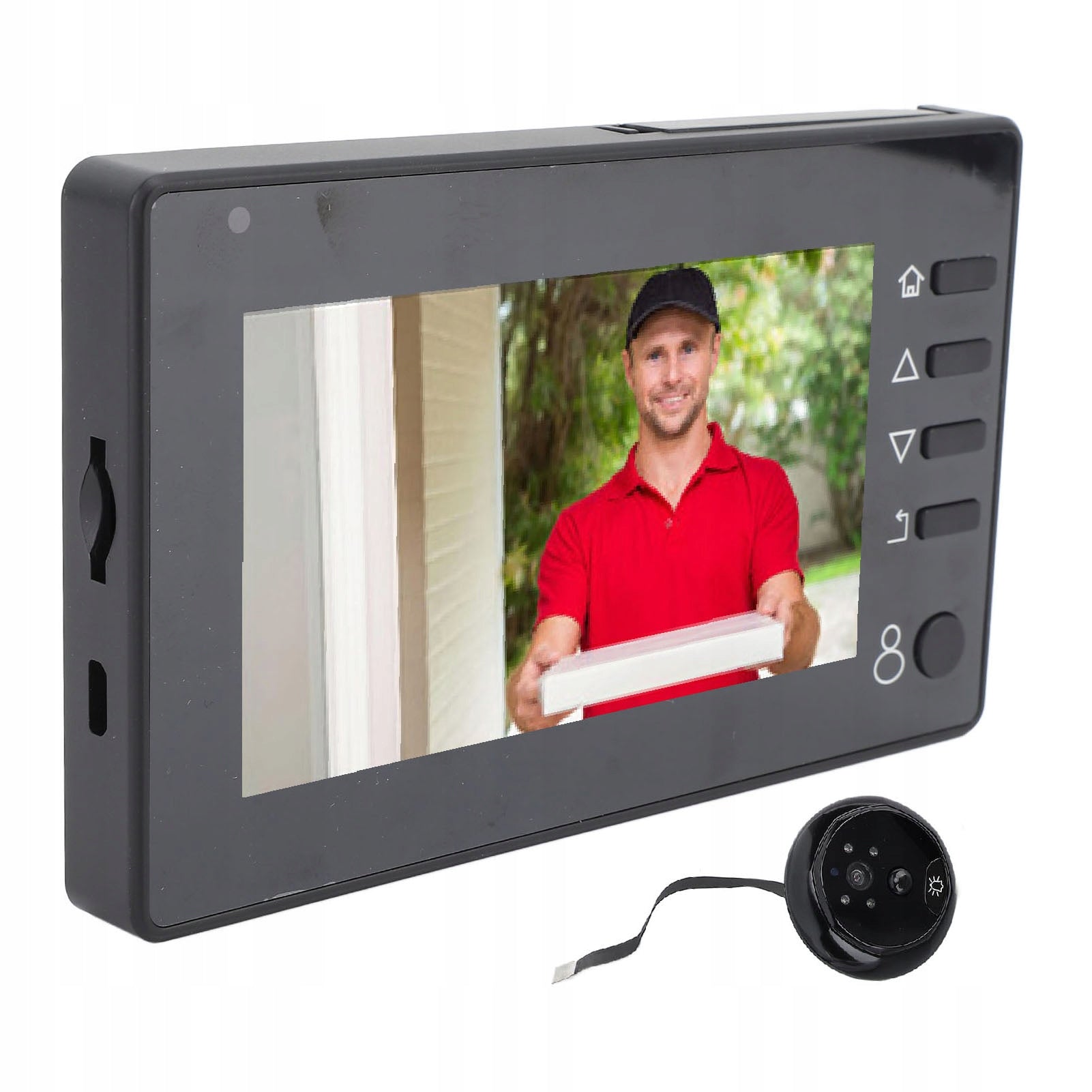 Door Camera with Viewfinder 720P 4,3 Inch Screen 145° Wide Angle JJ Model 0687IOJY