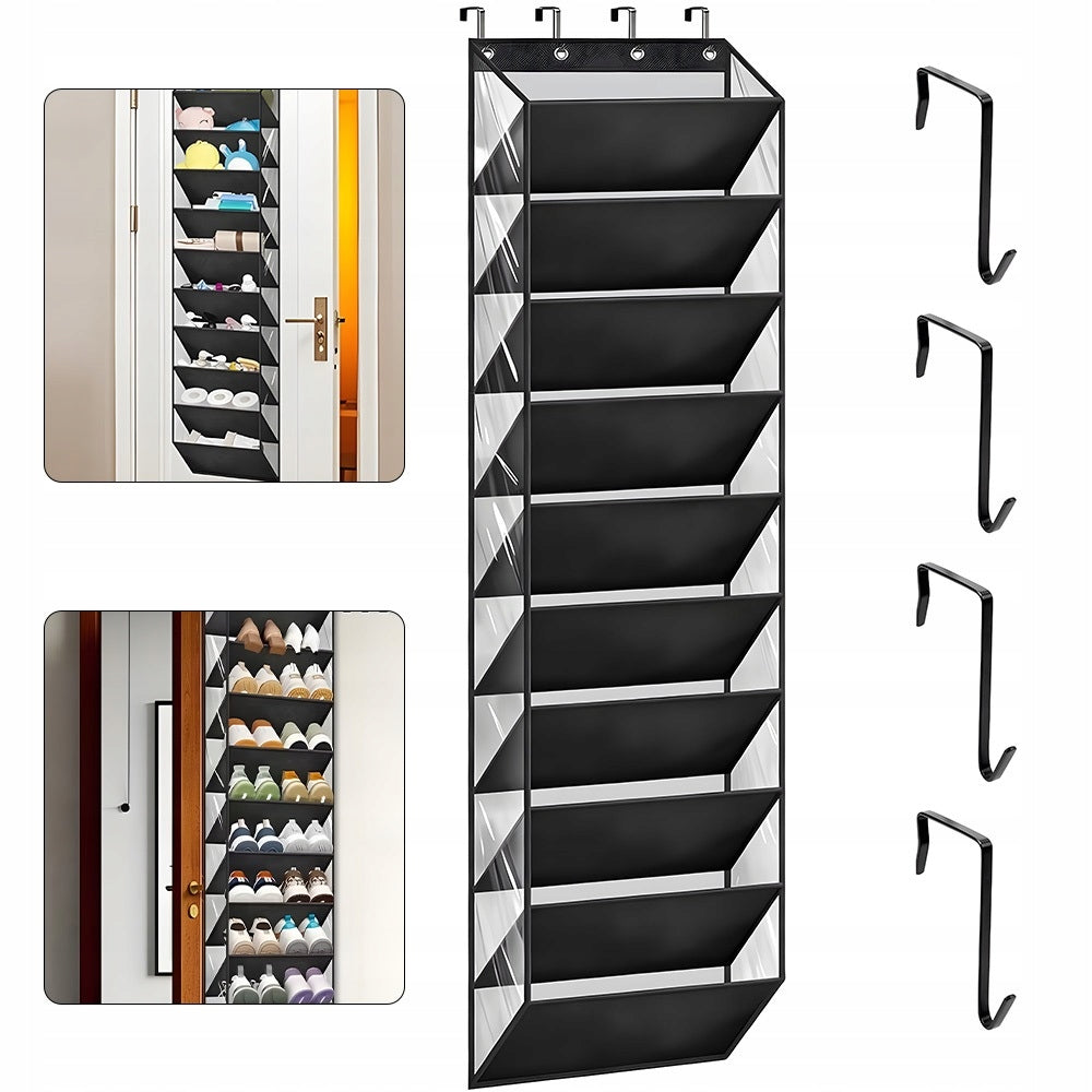 Door Hanger Shoe Hanger, 10 Layers Door Organizer