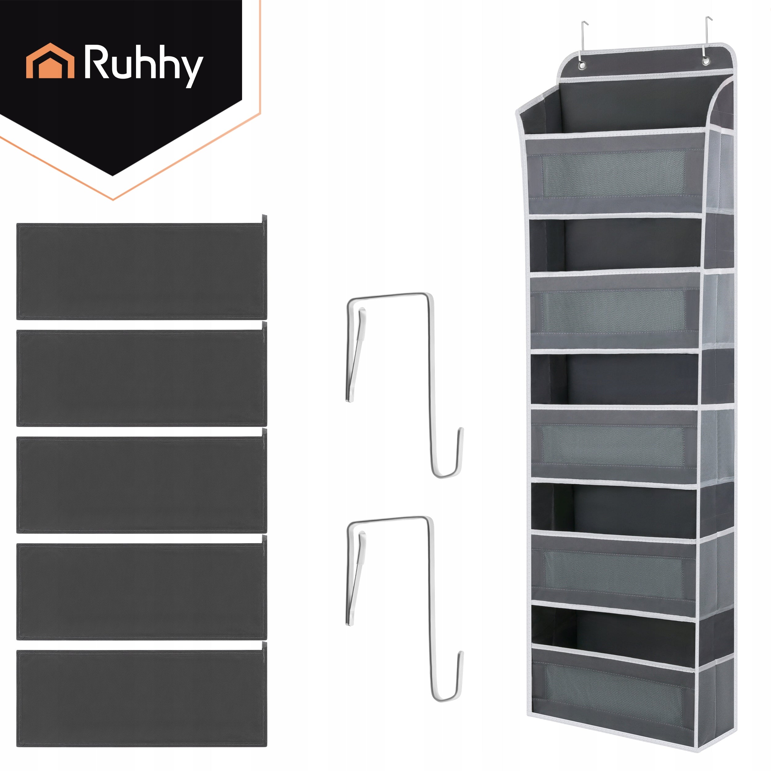 Door Hanging Organizer 5 Shelves Ruhhy Ruhhy Manufacturer code Organizer wiszący na drzwi - 5 półek Ruhhy