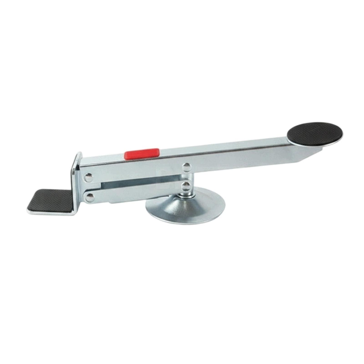Door Lifting Tool Anti Slip Foot Operated Door Lifter Silver - Red Pad