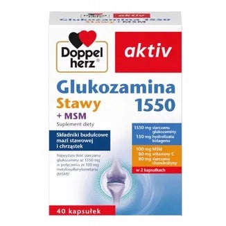 Doppelherz aktiv Glucosamine 1550 Joints + MSM 40 capsules