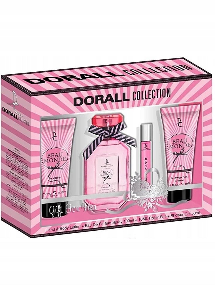 Dorall Collection - Beau Monde gift set in 4el women's box. Packaging status original