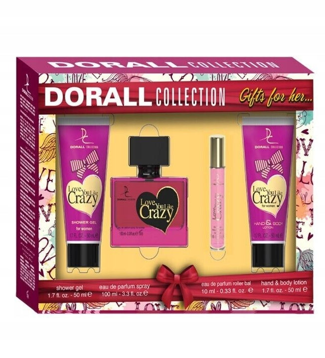Dorall Collection Love You Like Crazy Gift Set in 4el Box.