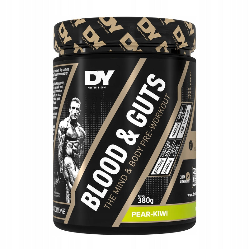Dorian Yates BLOOD & GUTS 380g Stimulation Focus Pomba Strength