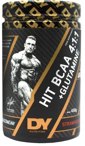 Dorian Yates HIT BCAA 4:1:1 + Glutamine Strawberry Powder 450g