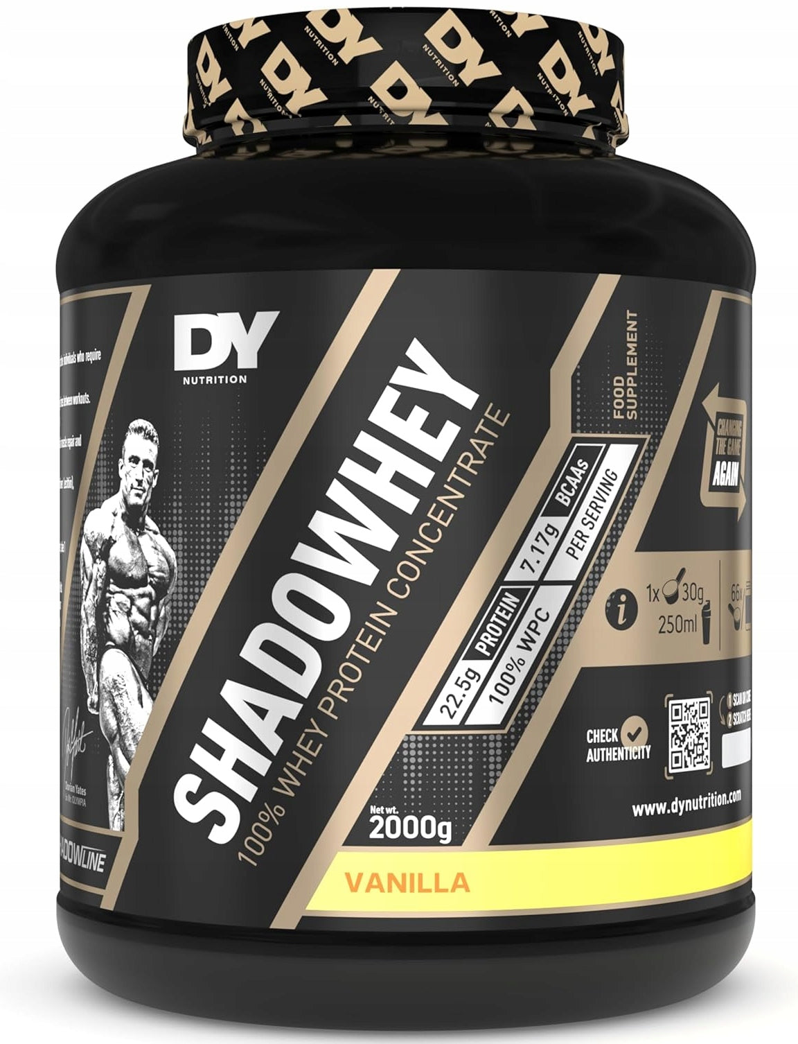 Dorian Yates SHADOWHEY ISOLATE 2000g Sugar Free Isolate Hydrolyzate Vanilla