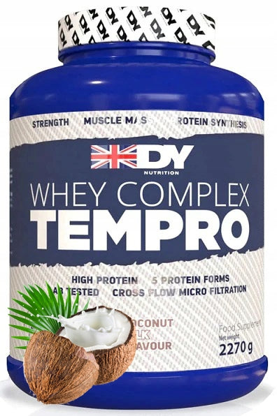 Dorian Yates Whey Complex Tempro Protein Conditioner Coconut Milk 2270g Expiration date at least 3 months from the date of purchase