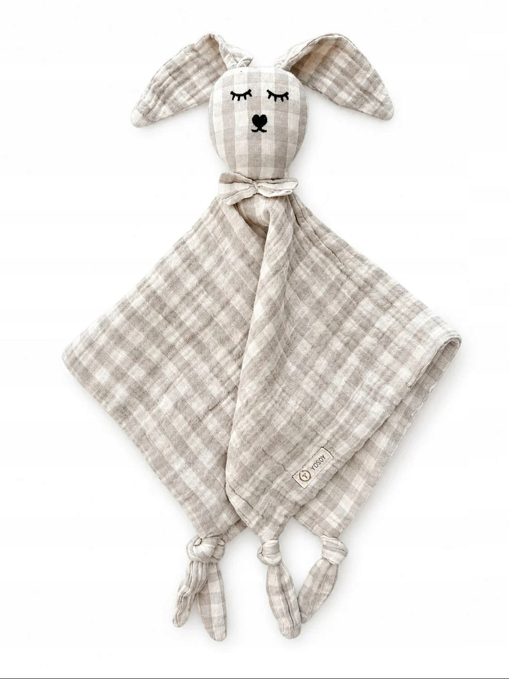 DouDou Yosoy Beige & White Check Bunny