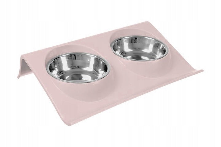 Double Bowl Cat Dog Bowl 2pcs SET with Water Food Stand EAN (GTIN) 5906022611604