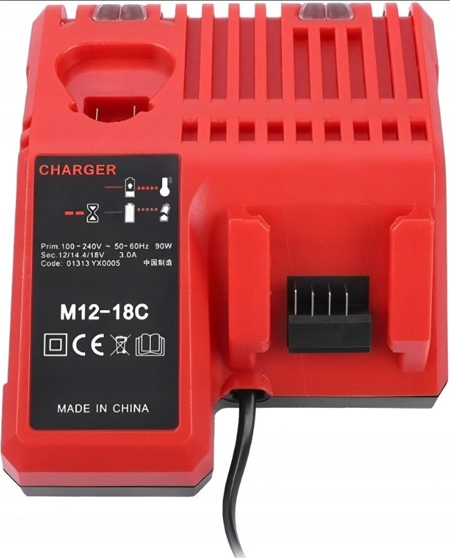 Double Charger Replacement for Milwaukee M12-18FC M12 M14 M18 Packaging status original