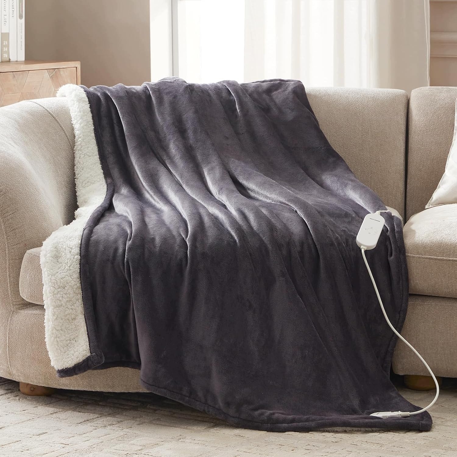 Double Electric Blanket 180 x 130 cm 9 Modes Pilot