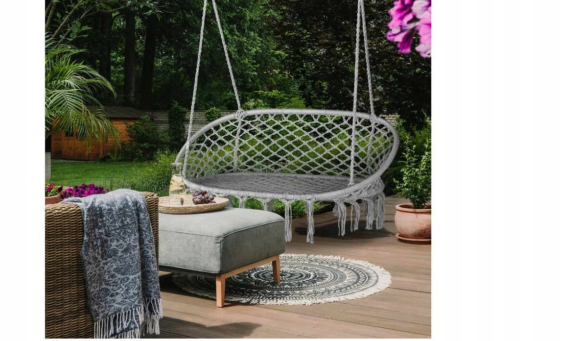 Double Garden Swing Hanging Armchair Hammock Stork Nest FOR 2 PEOPLE Manufacturer DOMAREX