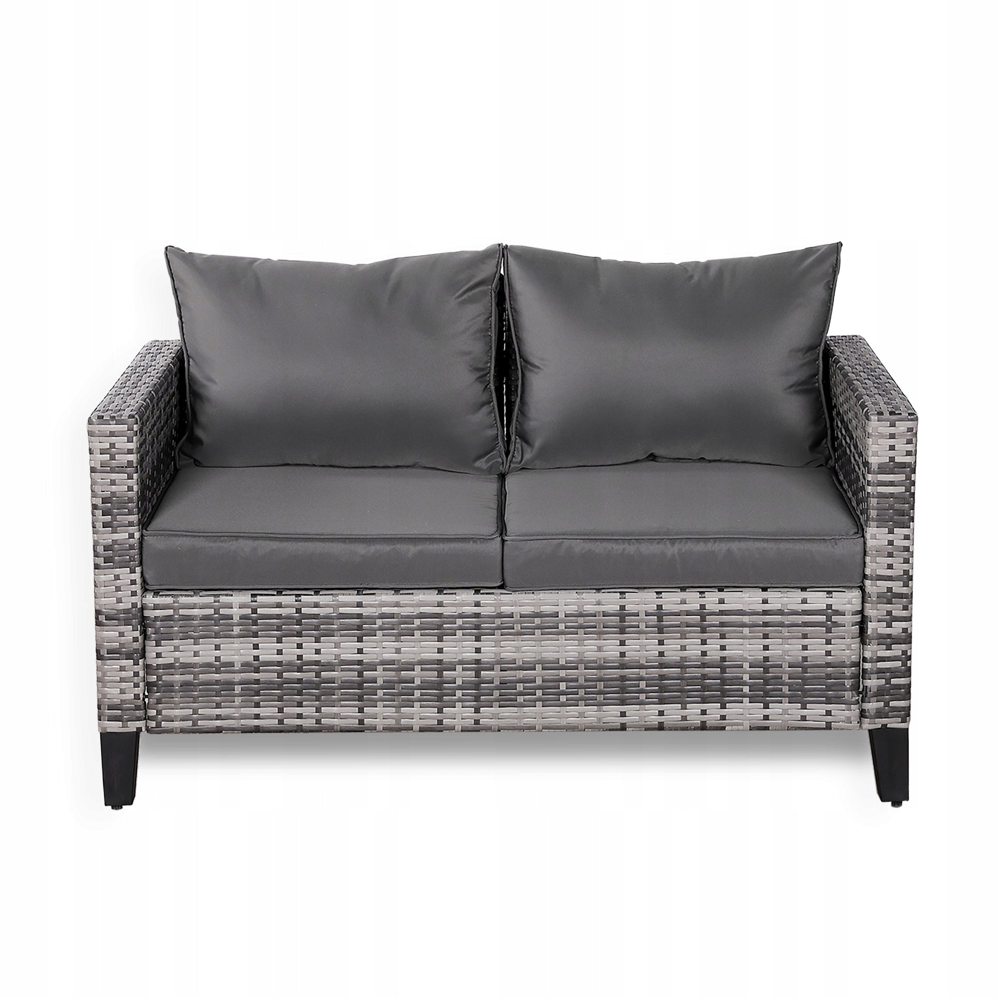 Double Grey Rattan Sofa Manufacturer code RP-S-02