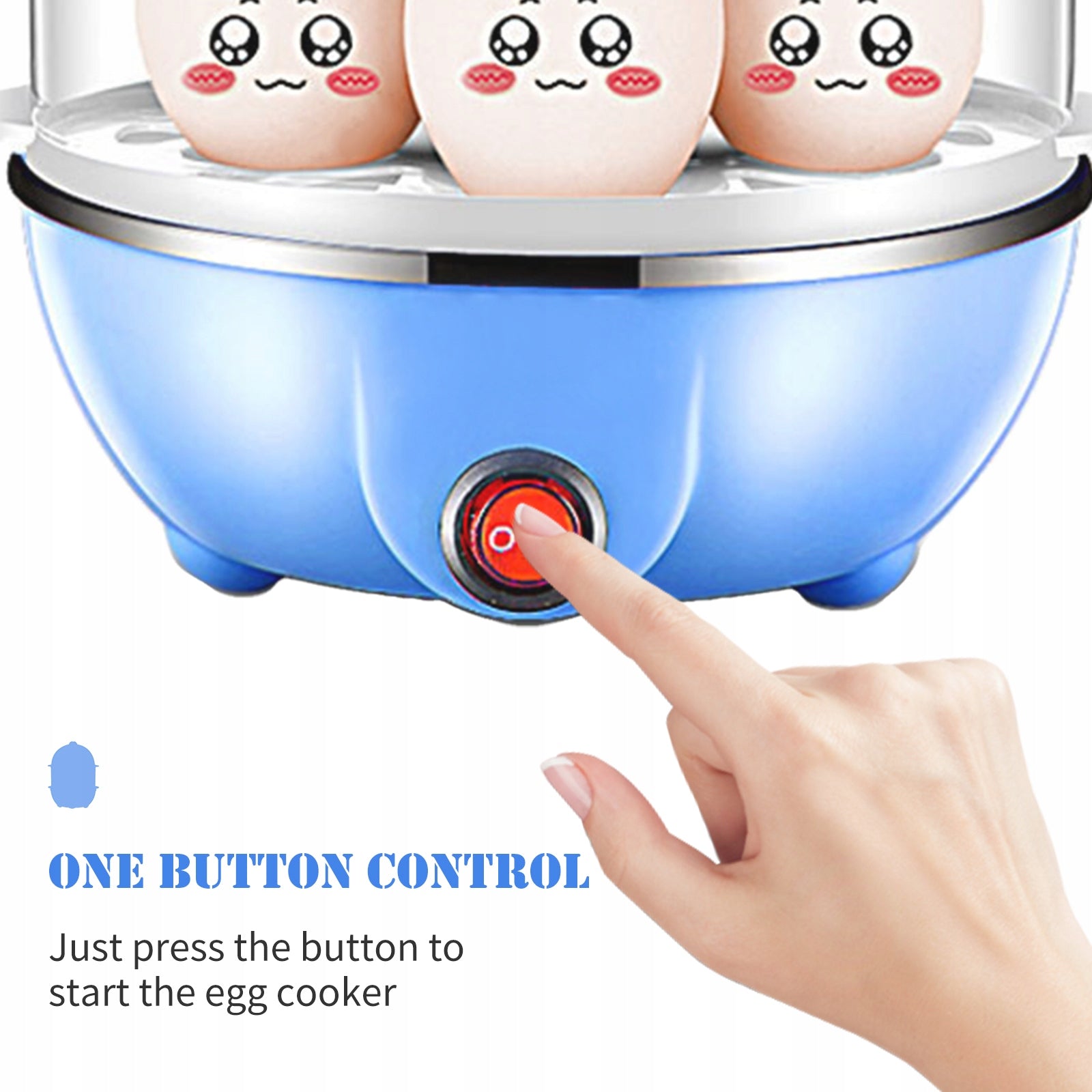Double Layered Egg Cooker 14 Eggs Hard Cooked B4