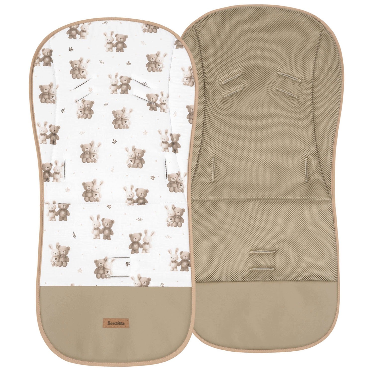 Double Sided 3D Mesh Cotton Stroller Insert Breathable for Summer