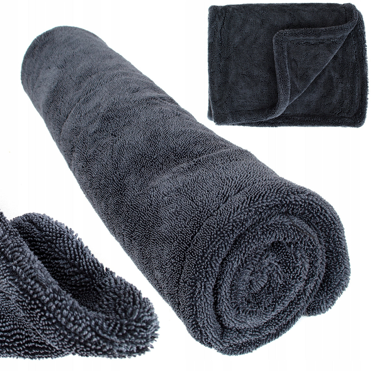 Double Sided Twist Towel for Car Paint Dehumidification 60x90 1200GSM