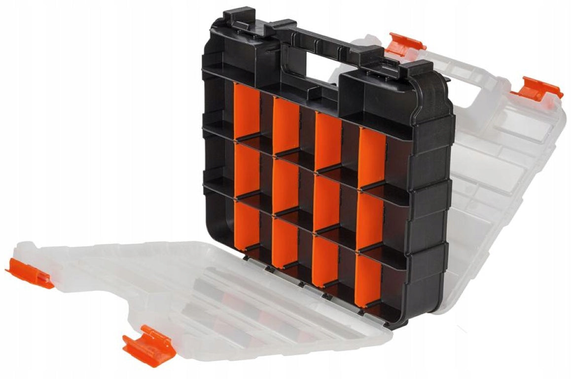 Double Sided Workshop Organizer with Handle 32 cm Tool Box Packaging status original