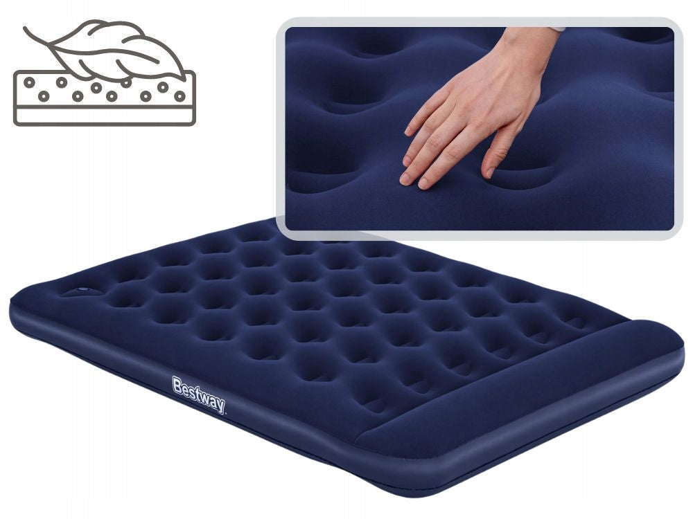 Double Velour Inflatable Mattress 203x152x28 Bestway 67226 Manufacturer code 6941607348895
