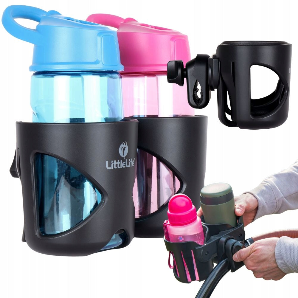 Double cup holder for baby stroller LittleLife durable ABS