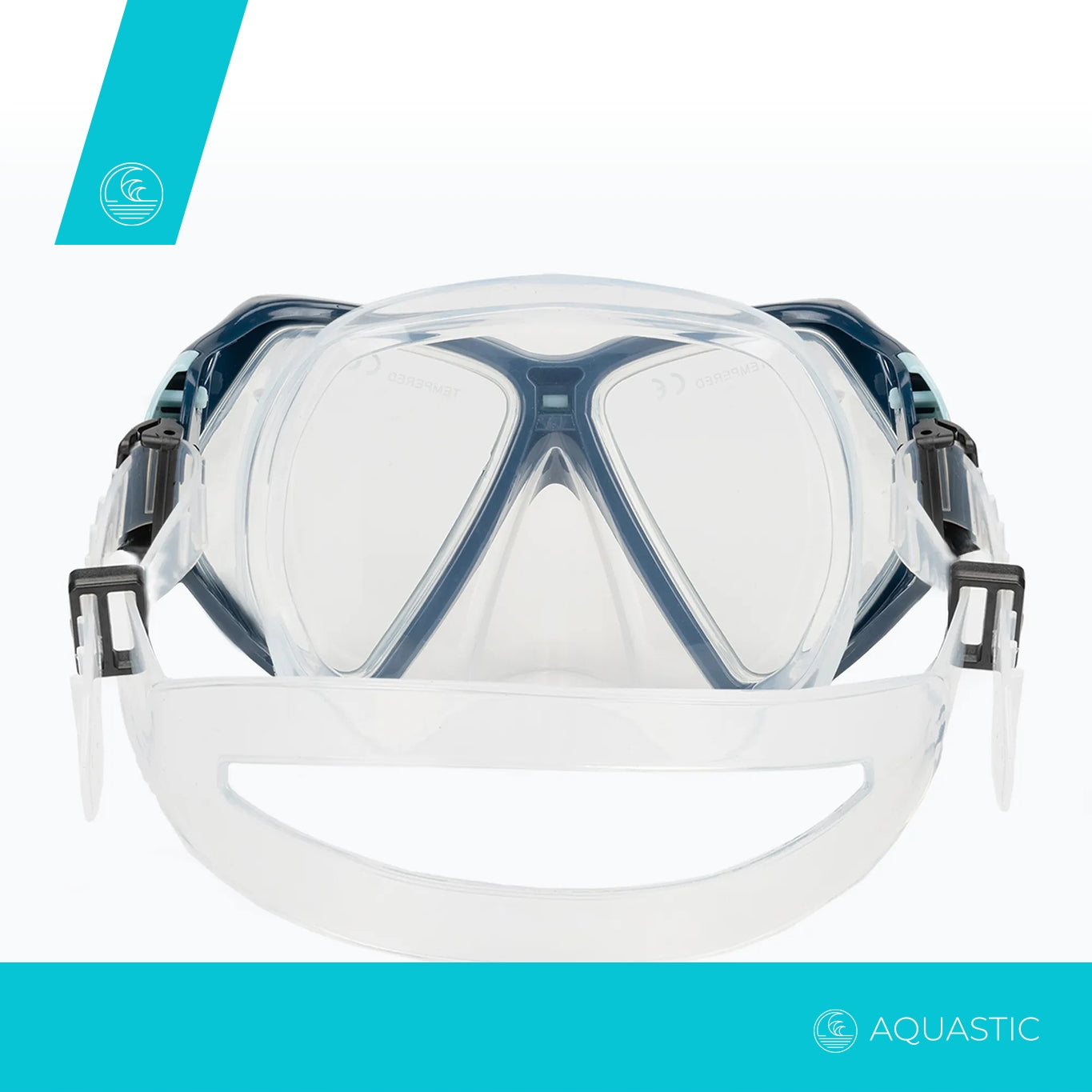 Double-glazed swimming diving mask SNORKELING AQUASTIC Shoal EAN (GTIN) 5904823997453